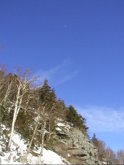 This photo was take on Leap Year, 2004, near the top of Mt. Stark in Waitsfield, VT.  Rt 17 goes up through the notch and is a beautiful drive at any time of the year.  Steep and windy though, so I wouldn't suggest it right after a snowstorm.
